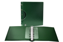 EXCELLENT DE -  GREEN 13-RING CLASSIC-DESIGN BINDER WITH SLIPCASE -  RING SYSTEM