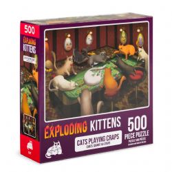 EXPLODING KITTENS -  CATS PLAYING CRAPS (500 PIECES PUZZLE)