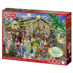 FALCON DE LUXE -  THE CHRISTMAS TREE FARM (2 X 1000 PIECES)