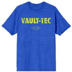 FALLOUT -  VAULT TEC T-SHIRT - BLUE (ADULT)