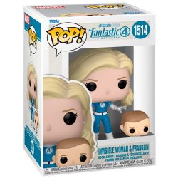 FANTASTIC 4 -  POP! VINYL FIGURES OF INVISIBLE WOMAN & FRANKLIN (4 INCH) -  FIRST STEP 1514