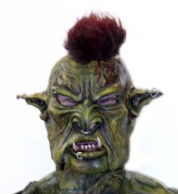 FANTASY -  ORC DELUXE MASK WITH NET