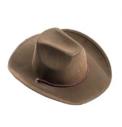 FAR WEST -  BROWN COWBOY HAT