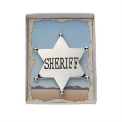 FAR WEST -  SHERIFF'S BADGE - SILVER