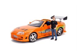 FAST AND FURIOUS -  BRIAN & TOYOTA SUPRA 1/24 - DIE CAST KIT -  BUILD N' COLLECT