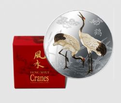 FENG SHUI -  CRANES -  2013 NEW ZEALAND COINS