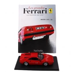 FERRARI -  308 GTB 1975 - RED WITH BOOK -  LES GRANDES FERRARI
