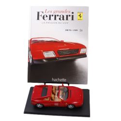 FERRARI -  348 TS 1989 1/24 - RED WITH BOOK -  LES GRANDES FERRARI