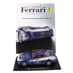 FERRARI -  599 GTB PANAMERICANA 2006 1/24 - BLUE WITH BOOK -  LES GRANDES FERRARI