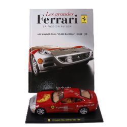 FERRARI -  612 SCAGLIETTI CHINA 15.000 RED MILES 2004 1/24 - RED WITH BOOK -  LES GRANDES FERRARI