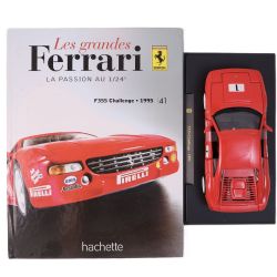FERRARI -  F355 CHALLENGE 1995 1/24 - RED WITH BOOK -  LES GRANDES FERRARI