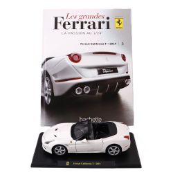 FERRARI -  FERRARI CALIFORNIA T 2014 1/24 - WHITE WITH BOOK -  LES GRANDES FERRARI