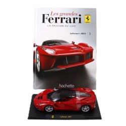 FERRARI -  LA FERRARI 2013 1/24 - RED WITH BOOK -  LES GRANDES FERRARI