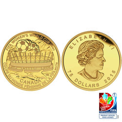 FIFA WOMEN'S WORLD CUP TM/MC -  THE CHAMPIONSHIP GAME -  2015 CANADIAN COINS