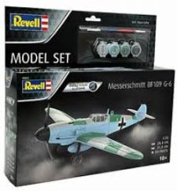 FIGHTER PLANE -  MODEL SET - MESSERSCHMITT BF109G-6 - 1/32 -  REVELL