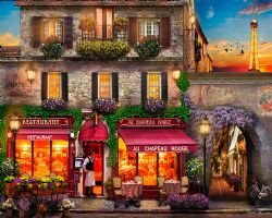 FIGURED'ART -  PAINT BY NUMBERS - FRENCH BISTRO (16