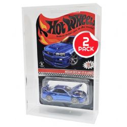 FIGURINE PROTECTOR -  ACRYLIC HOT WHEELS MAINLINE PROTECTORS -  2 PACK