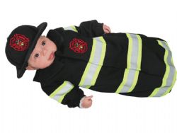 FIREFIGHTERS -  FIREMAN BUNTING COSTUME (INFANT & TODDLER)