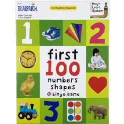 FIRST 100 -  NUMBERS AND SHAPES BINGO GAME (ENGLISH)