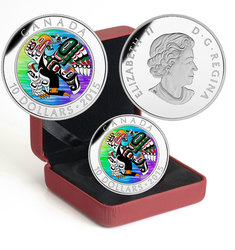 FIRST NATIONS ART -  MOTHER FEEDING BABY -  2015 CANADIAN COINS 03