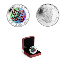 FIRST NATIONS ART -  SALMON -  2014 CANADIAN COINS 02