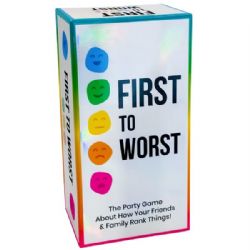 FIRST TO WORST -  THE PARTY GAME ABOUT HOW YOUR FRIENDS AND FAMILY RANK THINGS (ENGLISH)