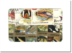 FISHES -  250 ASSORTED STAMPS - FISHES, MARINE FAUNA