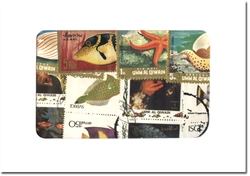 FISHES -  400 ASSORTED STAMPS - FISHES, MARINE FAUNA