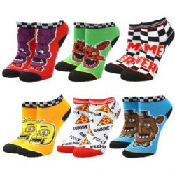 FIVE NIGHTS AT FREDDY'S -  6 PAIRS OF ANKLE SOCKS (YOUTH)