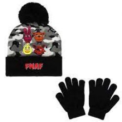 FIVE NIGHTS AT FREDDY'S -  POMPOM BEANIE WITH GLOVE