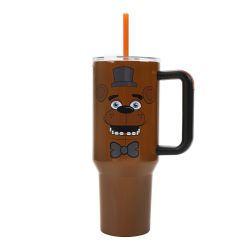 FIVE NIGHTS AT FREDDY'S -  STAINLESS STEEL TUMBLER WITH STRAW (40 OZ)