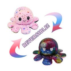 FLIPPY'S OCTOPUS -  PINK WITH SHINY STARS AND BLACK WITH SHINY DOTS
