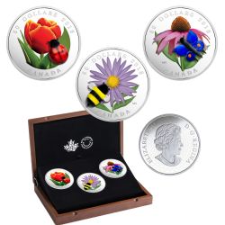 FLORA AND FAUNA -  MURANO'S BEST - 3-COIN SET -  2018 CANADIAN COINS