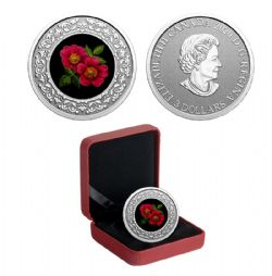 FLORAL EMBLEMS OF CANADA -  ALBERTA: WILD ROSE -  2021 CANADIAN COINS 09