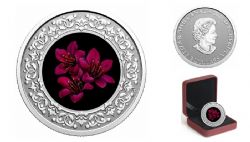 FLORAL EMBLEMS OF CANADA -  NUNAVUT: PURPLE SAXIFRAGE -  2021 CANADIAN COINS 13
