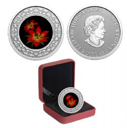 FLORAL EMBLEMS OF CANADA -  SASKATCHEWAN: WESTERN RED LILY -  2021 CANADIAN COINS 08