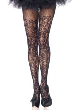 FLORAL VINE NET TIGHTS (ADULT - ONE SIZE)