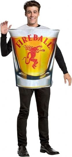 FOOD -  FIREBALL SHOTGLASS COSTUME (ADULT)