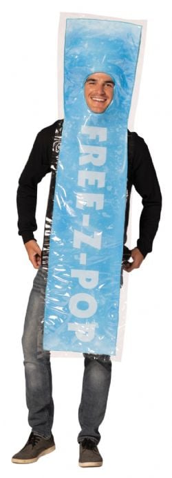 FOOD -  FREE-Z-POP POPSICLE COSTUME - BLUE (ADULT - ONE SIZE)