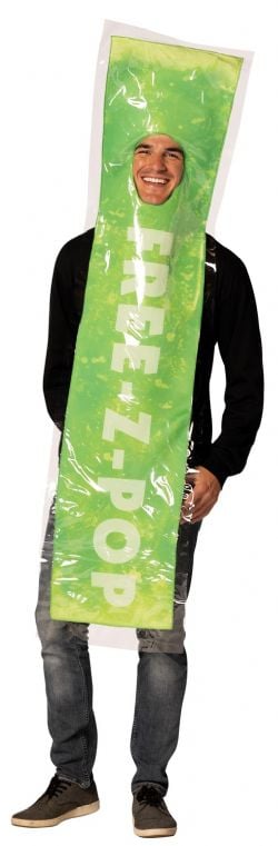 FOOD -  FREE-Z-POP POPSICLE COSTUME -GREEN (ADULT - ONE SIZE)