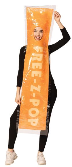 FOOD -  FREE-Z-POP POPSICLE COSTUME -ORANGE (ADULT - ONE SIZE)