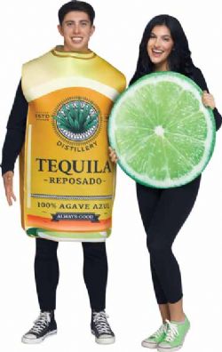 FOOD -  TEQUILA & LIME COSTUMES (ADULT - ONE SIZE)