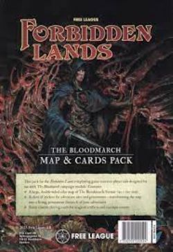 FORBIDDEN LANDS -  THE BLOODMARCH MAP + CARDS PACK (ENGLISH)
