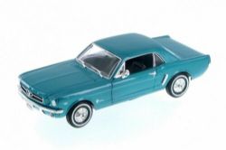 FORD -  1/2 MUSTANG COUPE 1964 1/24 - BLUE