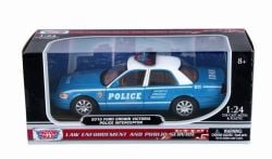 FORD -  2010 CROWN VICTORIA POLICE INTERCEPTOR BLUE - 1/24