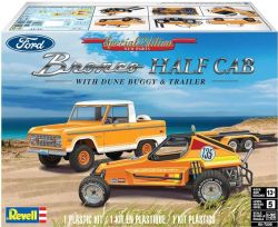 FORD -  BRONCO HALF CAB WITH DUNE BUGGY - 1/25 -  REVELL