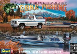 FORD -  BRONCO WITH BASS BOAT & TRAILER SET 1/24 (MEDIUM)