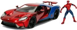 FORD -  GT 2017 - SPIDERMAN WITH SPIDER-MAN FIGURE - 1/24 -  JADA HOLLYWOOD RIDES