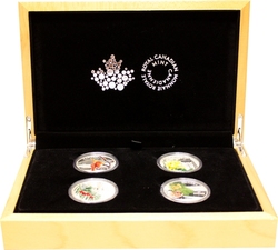 FORESTS OF CANADA -  4-COIN SET -  2015 CANADIAN COINS