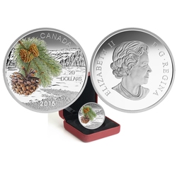 FORESTS OF CANADA -  COAST SHORE PINE -  2015 CANADIAN COINS 02
